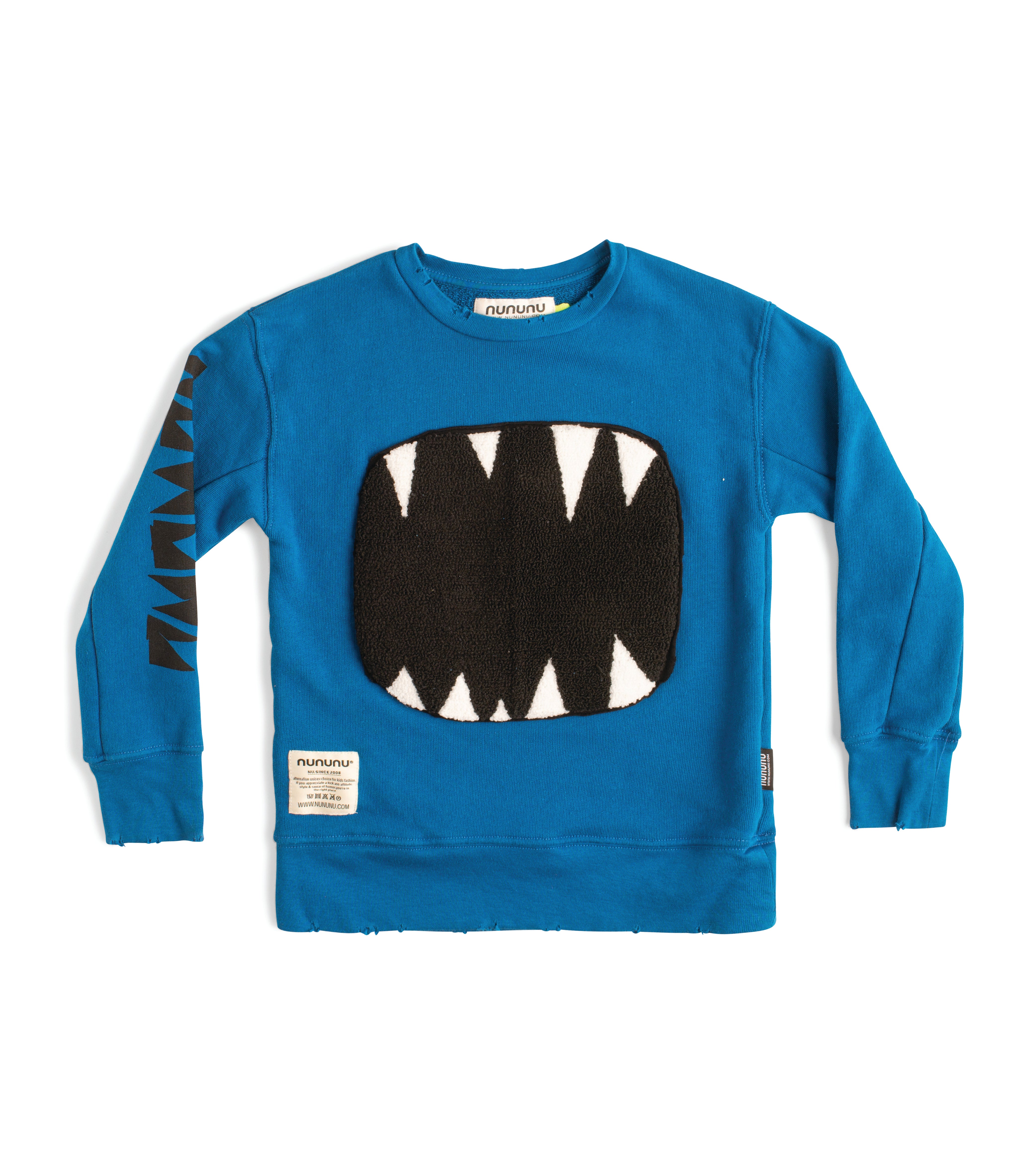 Nununu Fuzzy Roar Sweatshirt - Blue