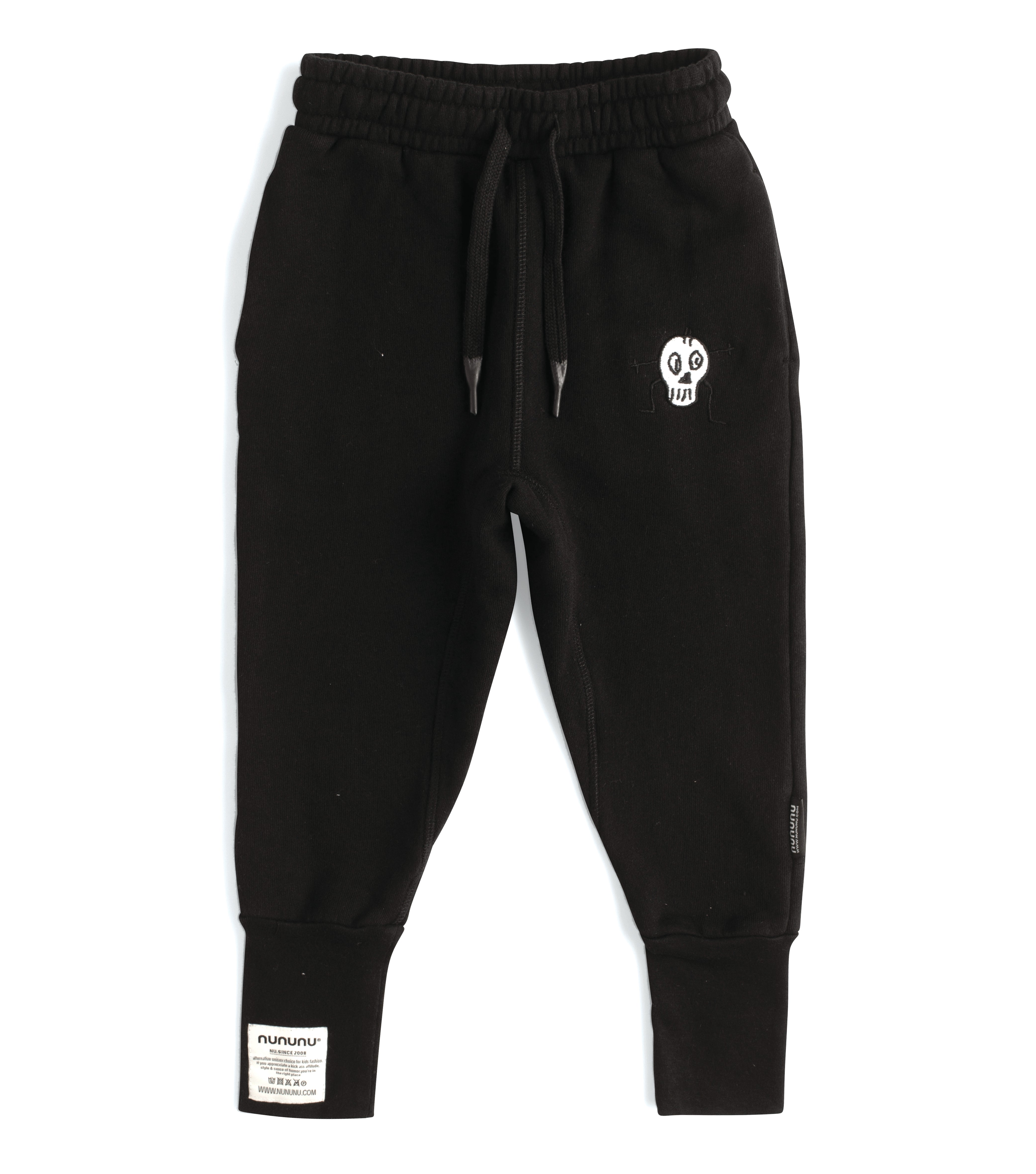Nununu Skull Patch Pants - Black