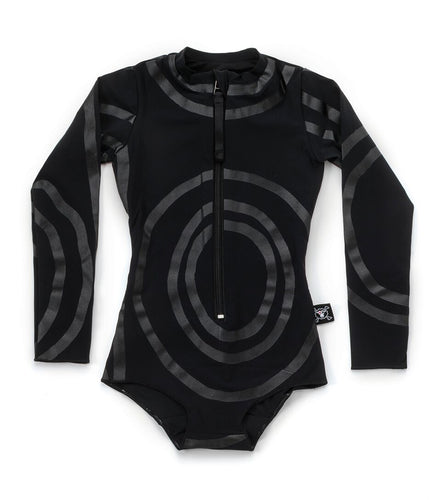 Nununu Circle Collar Swimsuit - Black
