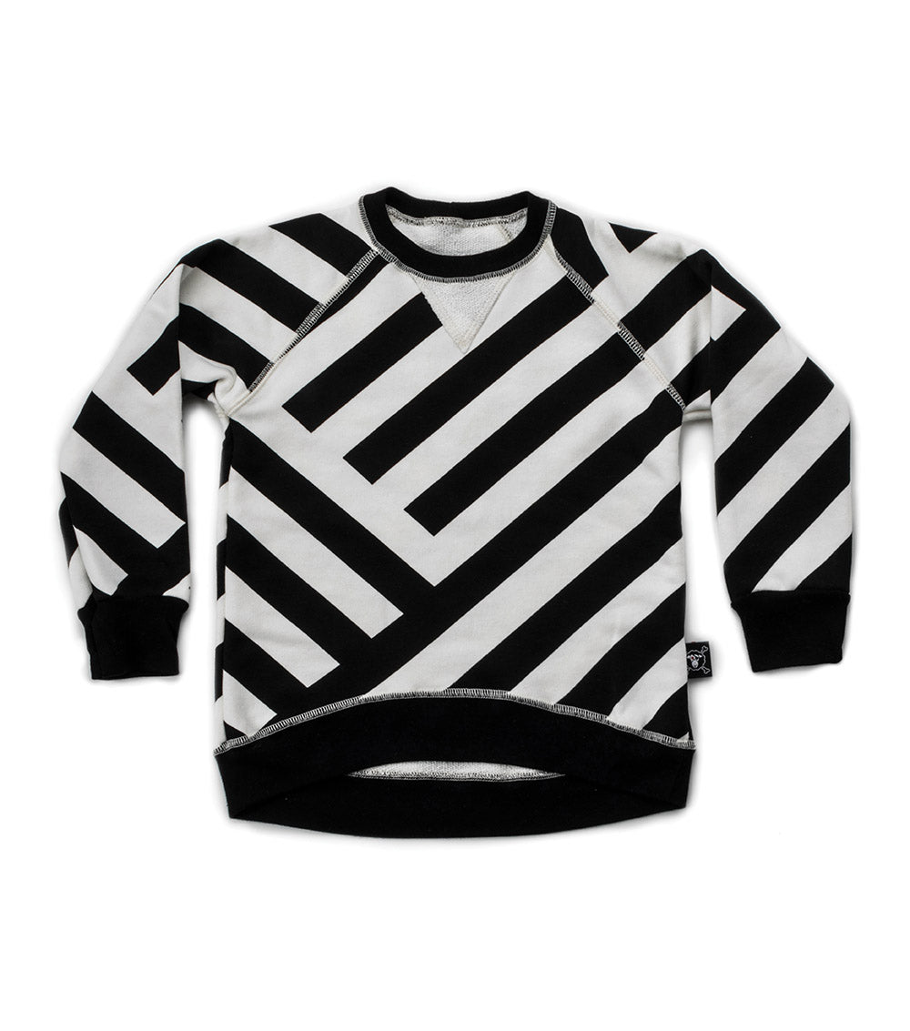 Nununu Black Striped Sweatshirt