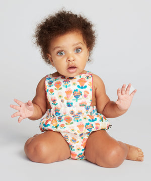 Oeuf Ric Rac Playsuit - Multi/Small Flower