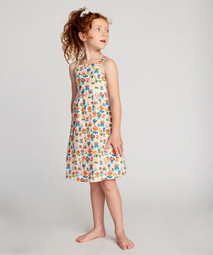 Oeuf Overall Dress - Multi/Large Flower