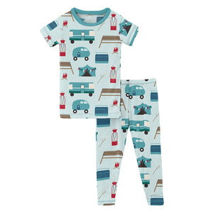 Kickee Pants Print Short Sleeve Pajama Set - Fresh Air Camping