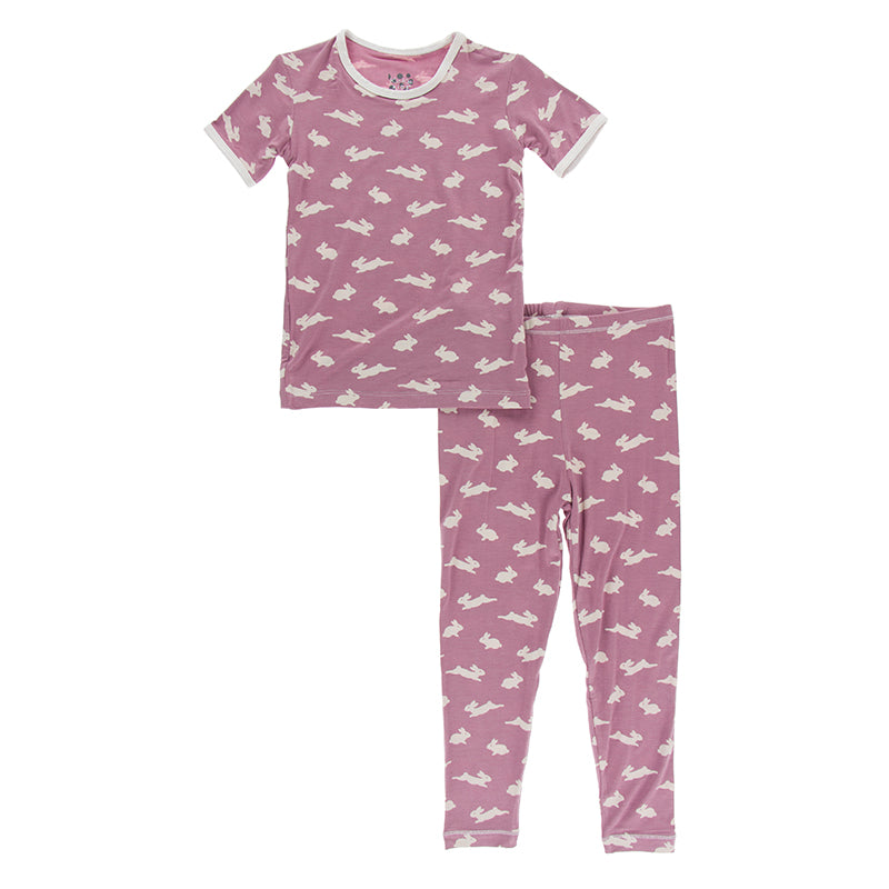 Kickee Pants Print Short Sleeve Pajama Set - Pegasus Bunny