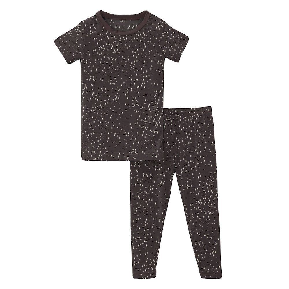 Kickee Pants Print Short Sleeve Pajama Set - Midnight Constellations