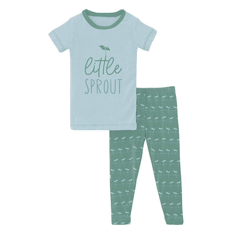 Kickee Pants Short Sleeve Graphic Tee Pajama Set - Shore Sprouts