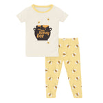 Kickee Pants Short Sleeve Graphic Tee Pajama Set - Wallaby Bees