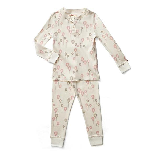 Petidoux Pink and Grey Balloon Pajamas