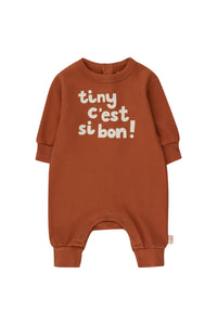Tiny Cottons Tiny C'est Bon One-Piece - Chestnut/Sandstone