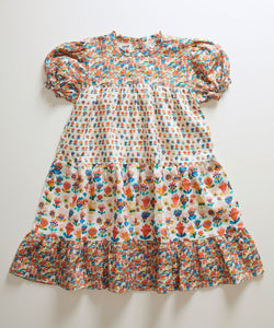 Oeuf Tiered Dress - Multi/Small Flower