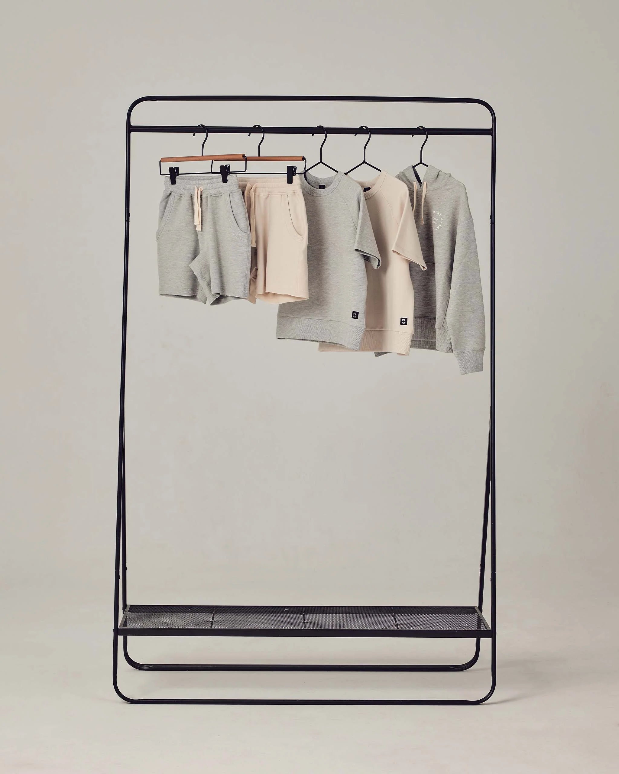 Play x Play Short Sleeve Sweatshirt - Heathered Ash