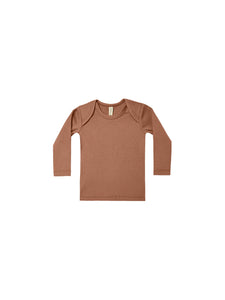 Quincy Mae Ribbed Lap Tee - Clay