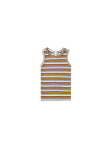Quincy Mae Ribbed Tank Top - Multi Stripe