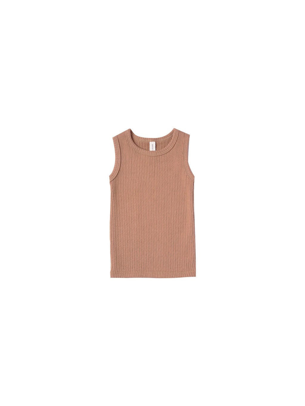 Quincy Mae Ribbed Tank - Terracotta