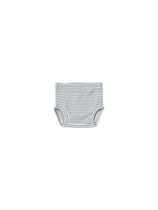 Quincy Mae Ribbed Bloomer - Indigo Stripe