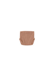 Quincy Mae Ribbed Bloomer - Terracotta