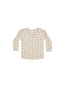 Quincy Mae Pointelle Longsleeve Tee - Petite Floral