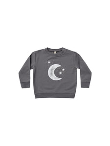 Quincy Mae Fleece Sweatshirt - Moon + Stars