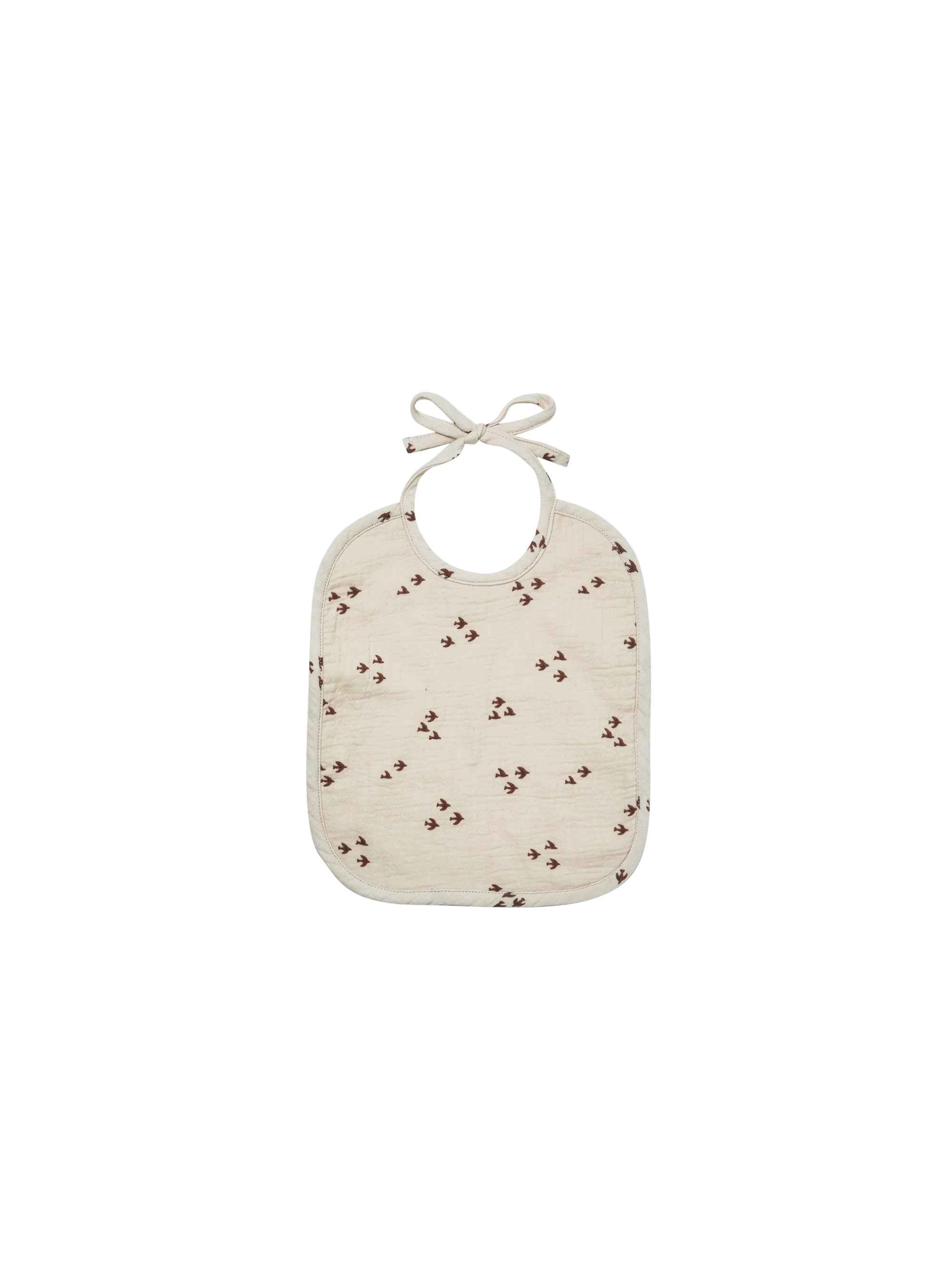 Quincy Mae Woven Tie Bib - Flock