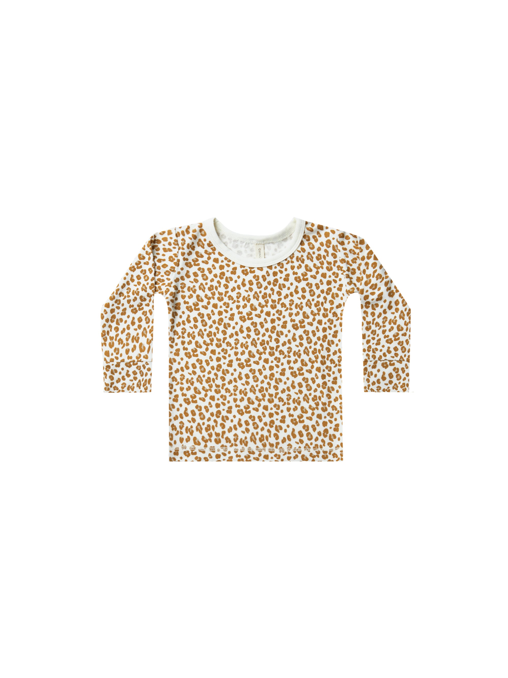 Quincy Mae Bamboo Long Sleeve Tee - Cheetah