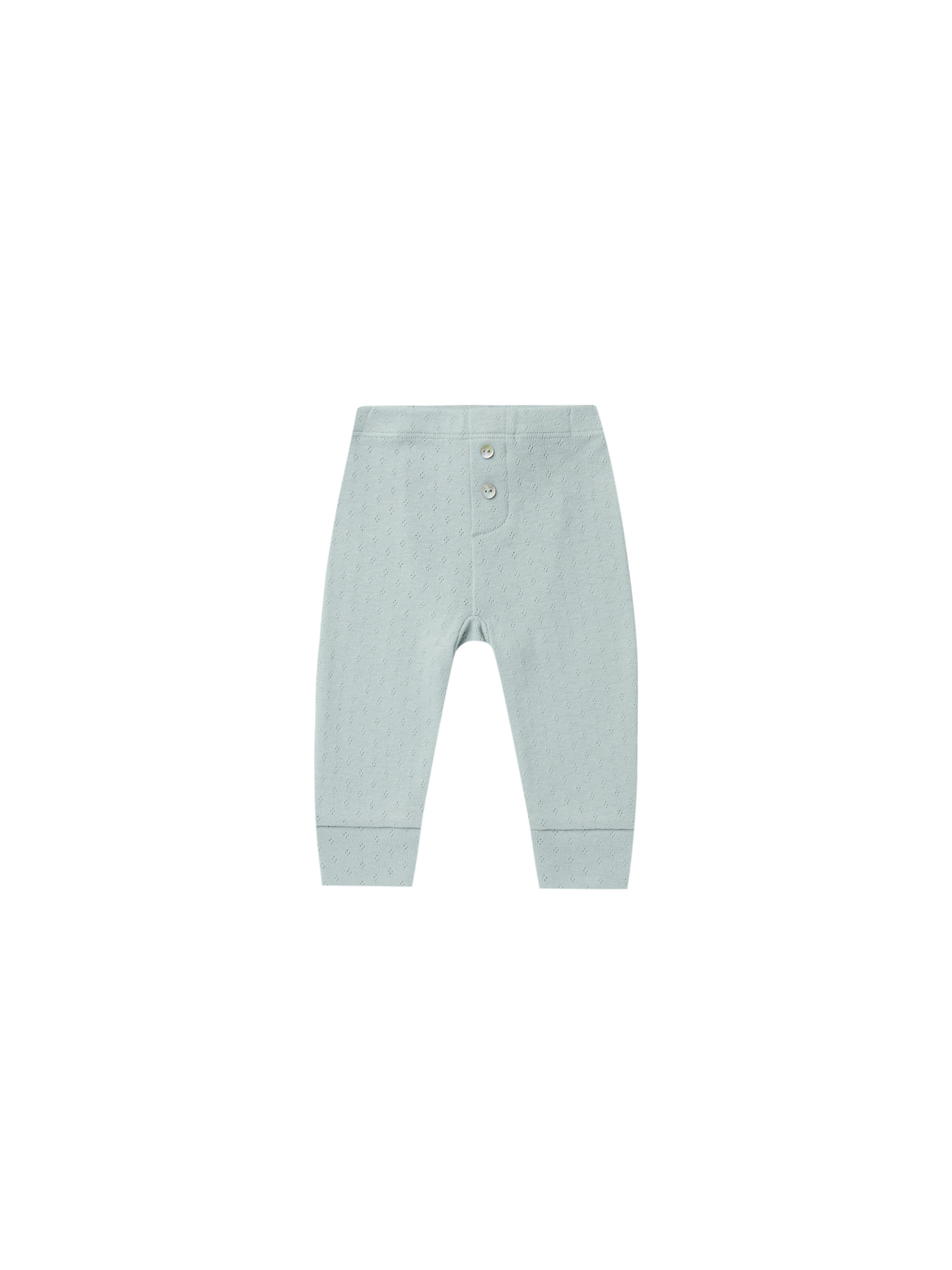 Quincy Mae Pointelle Leggings - Sky
