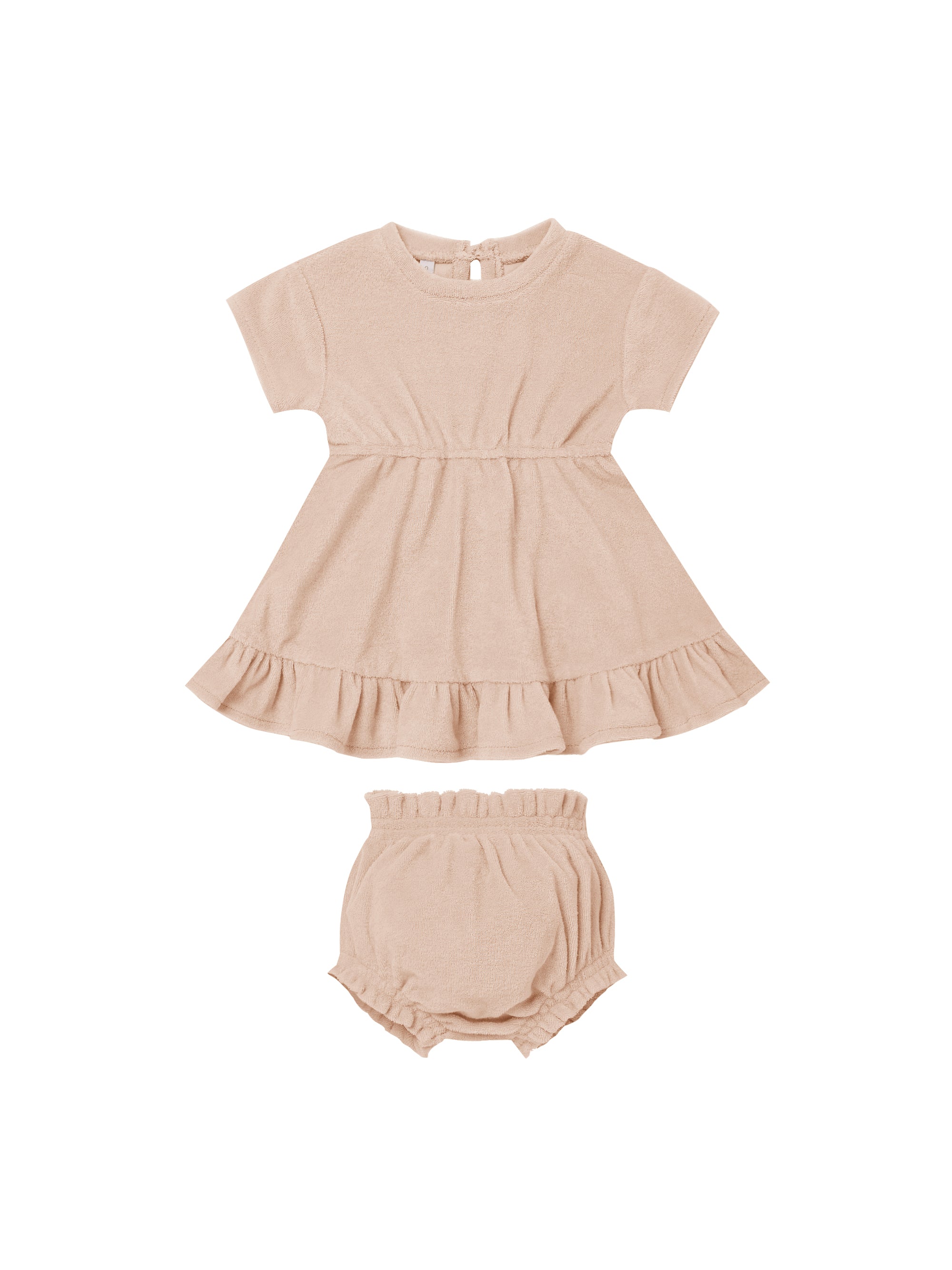 Quincy Mae Terry Dress Set - Blush