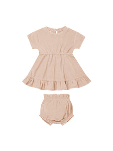 Quincy Mae Terry Dress Set - Blush