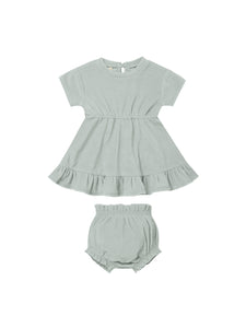 Quincy Mae Terry Dress Set - Sky