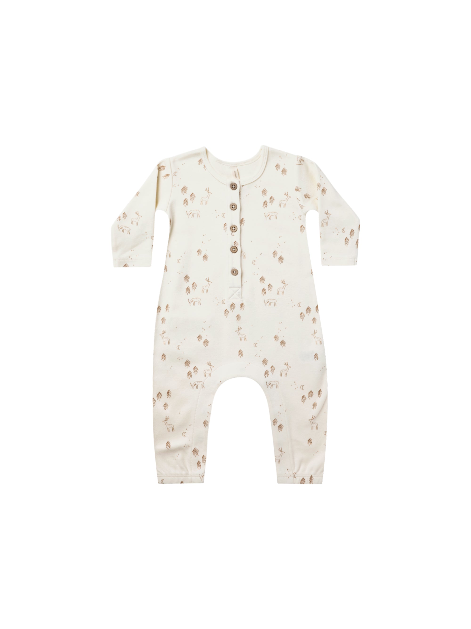 Quincy Mae Longsleeve Jumpsuit - Woodland