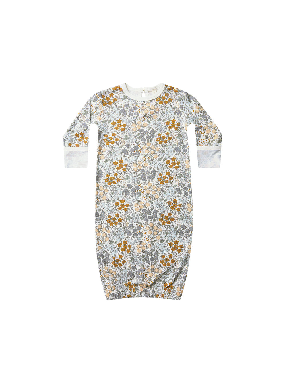 Quincy Mae Bamboo Baby Gown - Garden