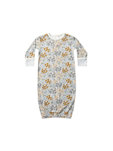 Quincy Mae Bamboo Baby Gown - Garden
