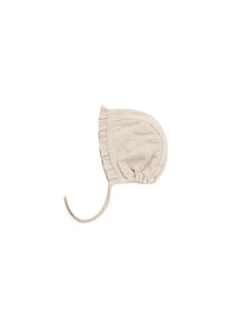 Quincy Mae Woven Ruffle Bonnet - Natural