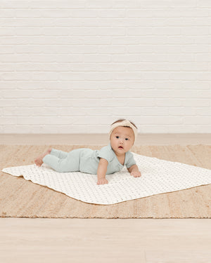 Quincy Mae Pointelle Leggings - Sky