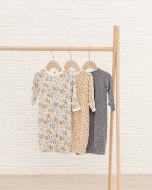 Quincy Mae Bamboo Baby Gown - Cheetah