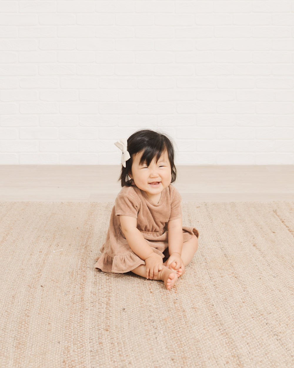 Quincy Mae Terry Dress Set - Blush