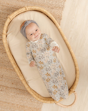 Quincy Mae Bamboo Baby Gown - Garden