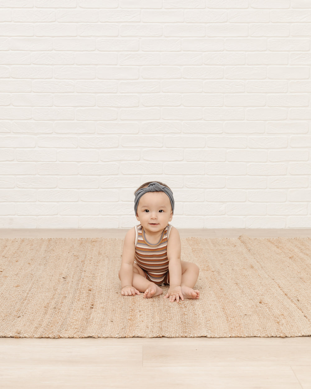 Quincy Mae Ribbed Tank Top - Multi Stripe