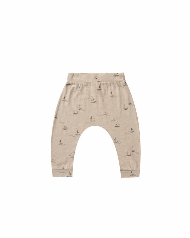 Rylee + Cru Slouch Pant - Sailboats