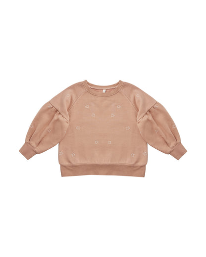Rylee + Cru Puff Sleeve Sweatshirt - Stars