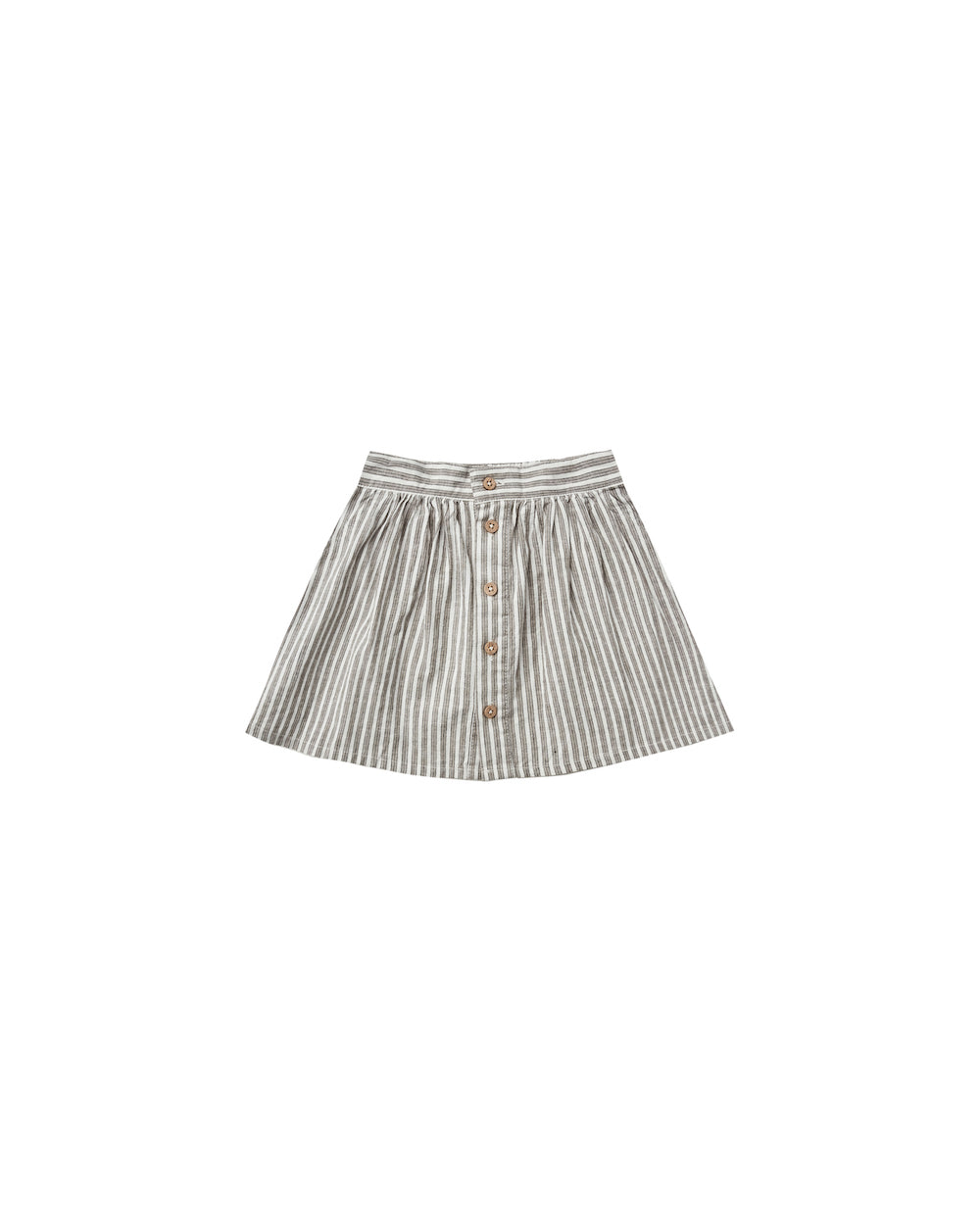 Rylee + Cru Button Front Mini Skirt - Railroad Stripe