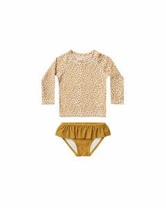 Rylee + Cru Rashguard Girls Set - Marigold