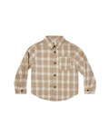 Rylee + Cru Collared Long Sleeve Shirt - Putty Plaid
