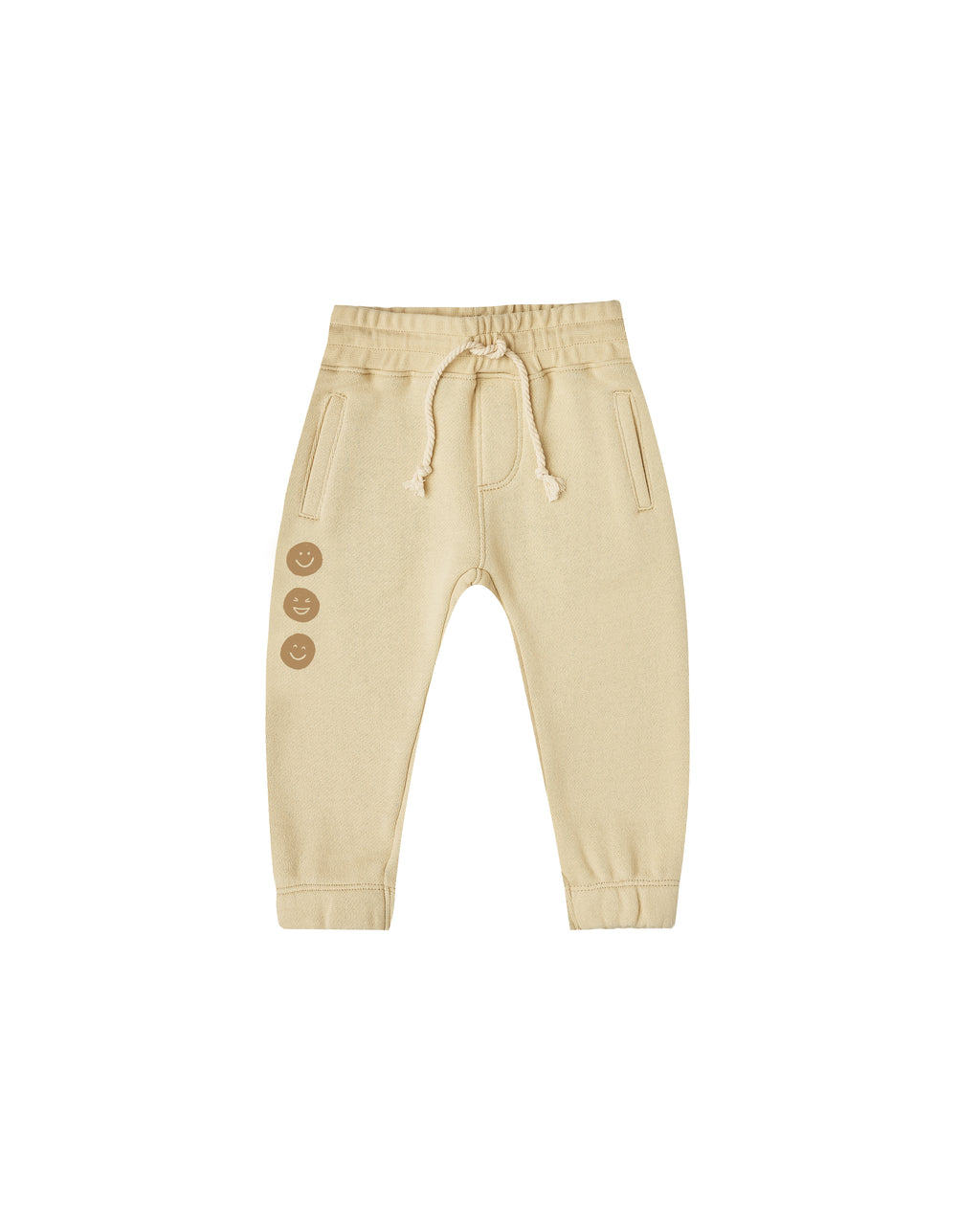 Rylee + Cru Happy Face Jogger Pant - Butter