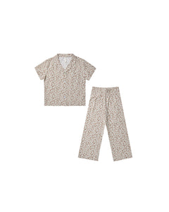 Rylee + Cru Organic Girls Bedtime Set - Holly Vines