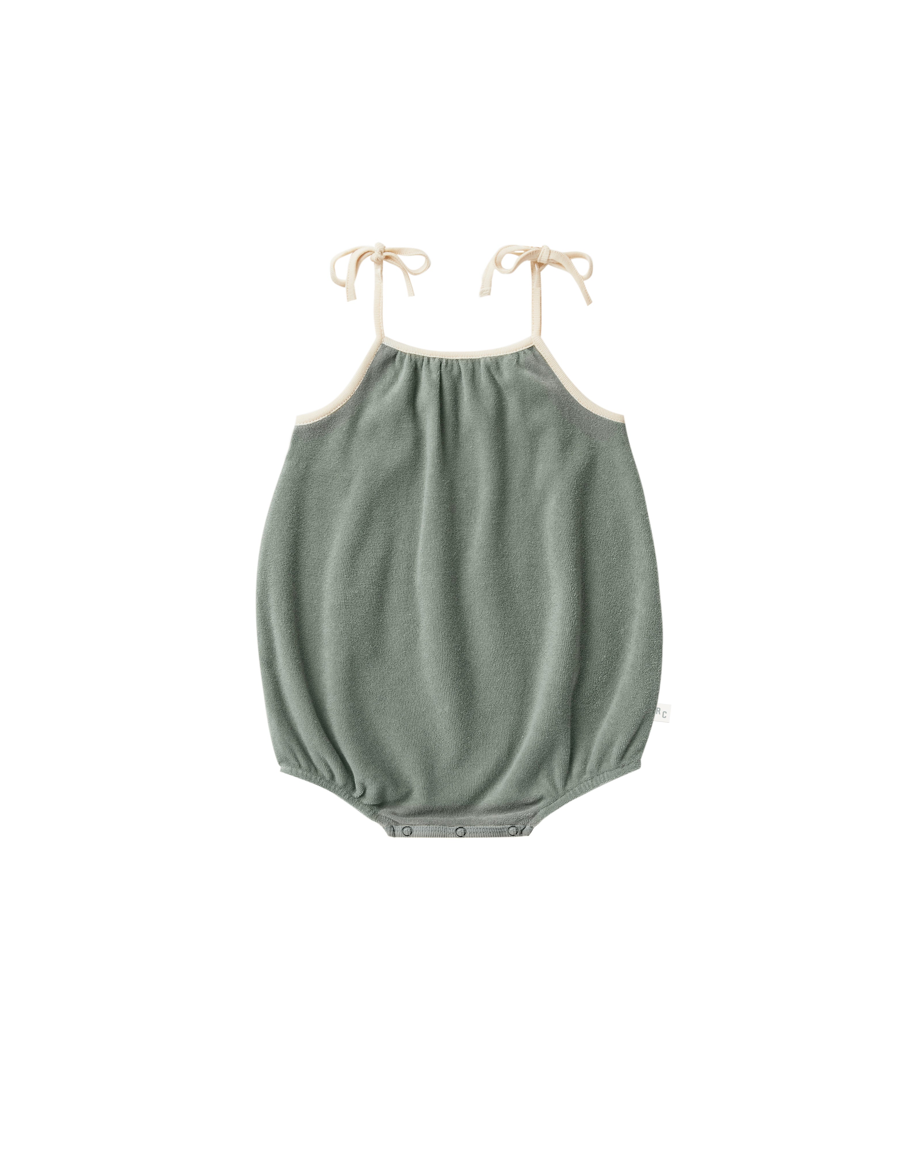 Rylee + Cru Terry Nala Romper - Aqua