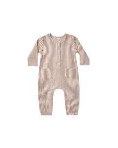 Rylee + Cru Ollie Jumpsuit - Wine Stripe