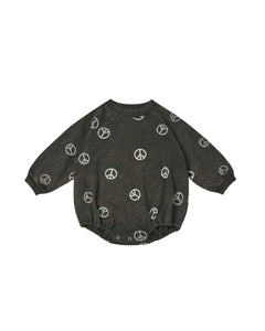 Rylee + Cru Crew Neck Romper - Peace