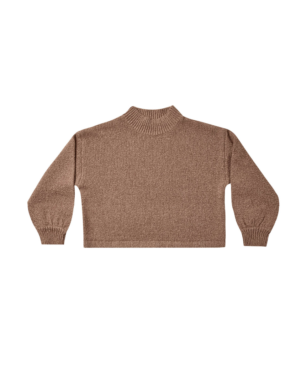 Rylee + Cru Knit Sweater - Heathered Mocha – Dreams of Cuteness
