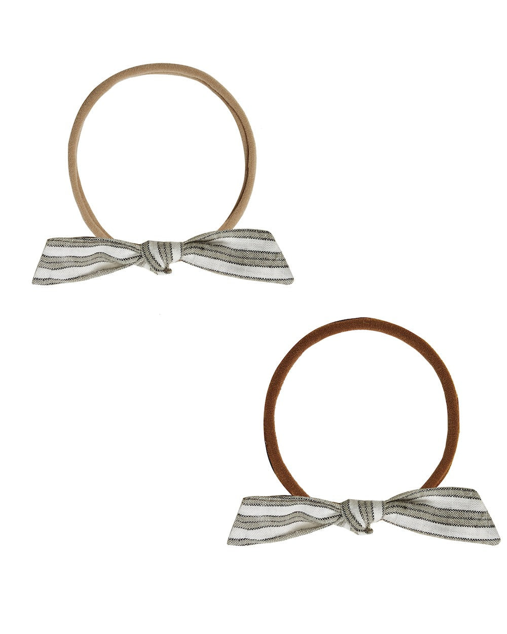Rylee + Cru Little Knot Headband - Railroad Stripe