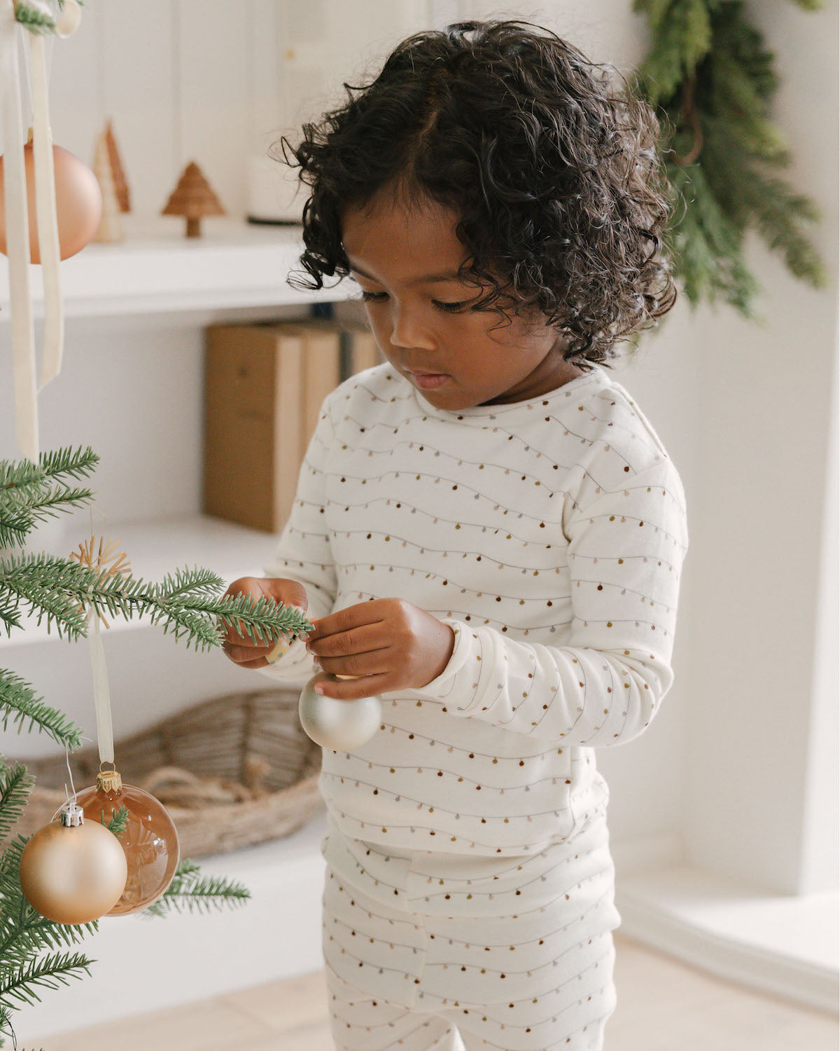 Rylee + Cru Organic Pajama Set - Lights